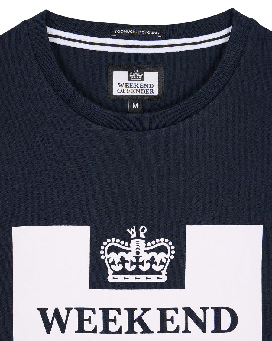 T-shirt prison classic blu navy