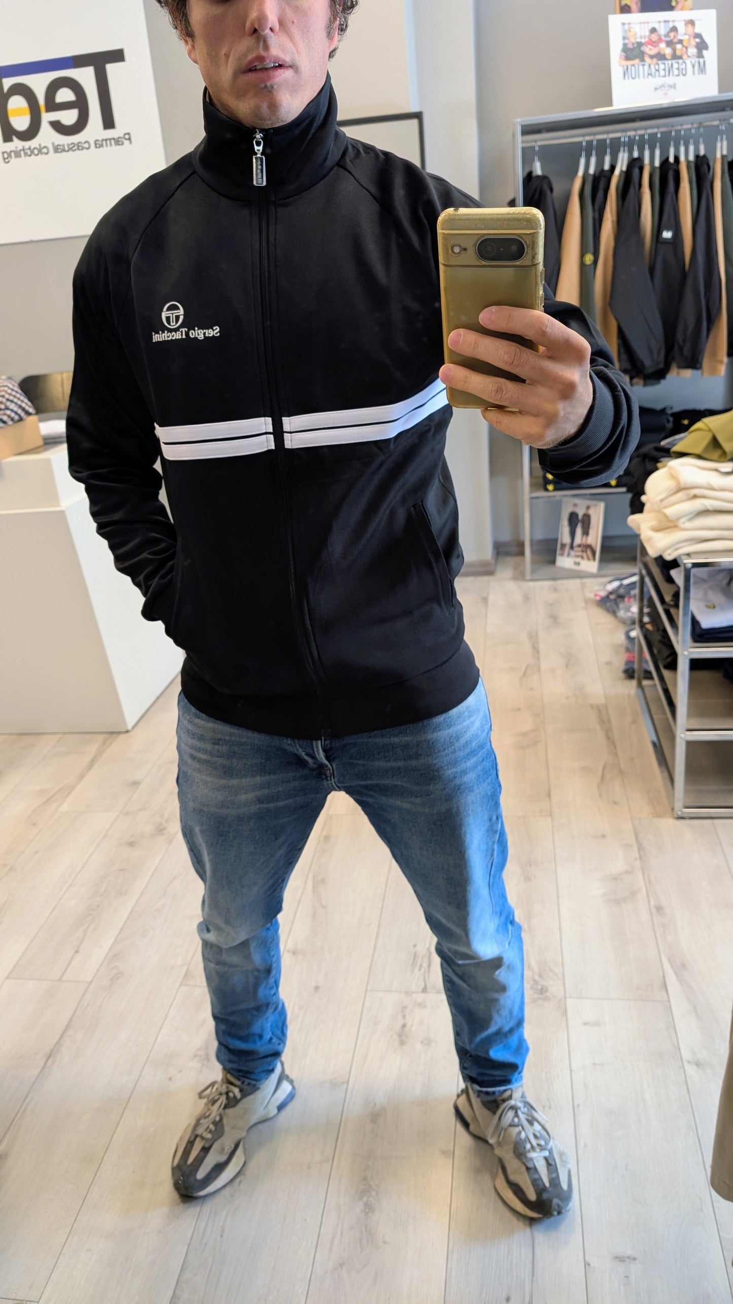 Felpa track top New Dallas black/white