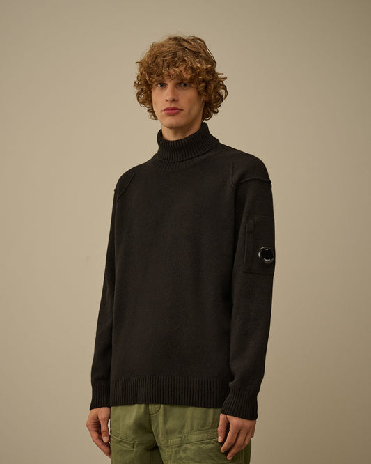 Lambswool Turtleneck grs sweater nero