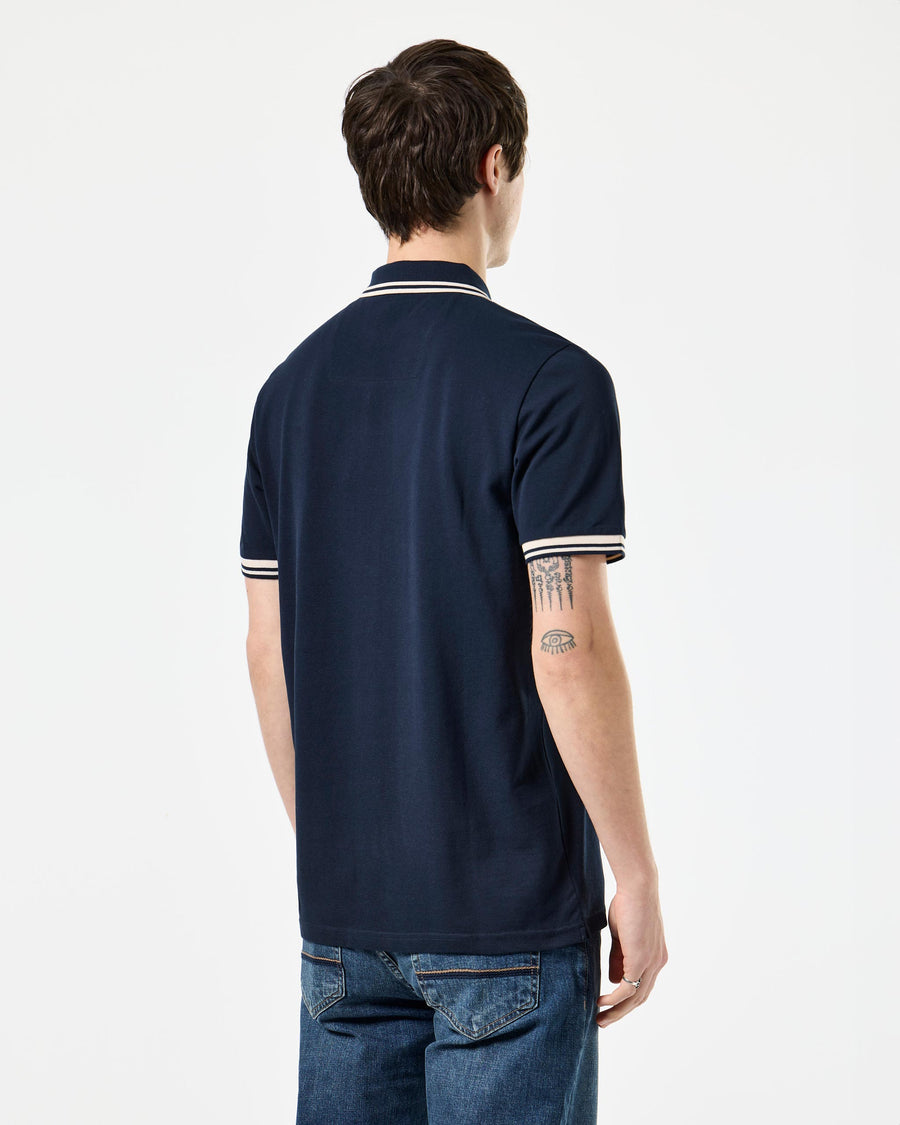 Polo Levanto blu navy/alabastro