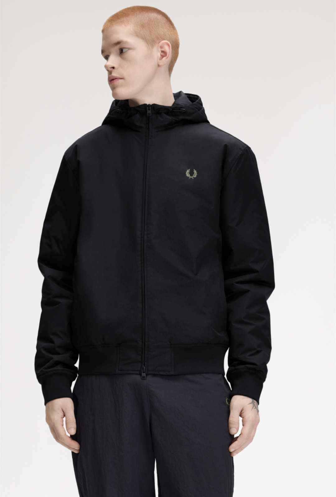 Hooded Bentham jacket nera