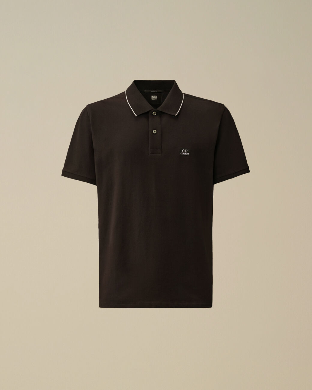 Polo sleeve Stretch piquet nero