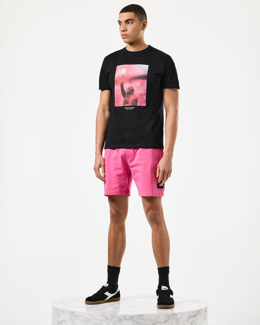 T-shirt bagliore nera