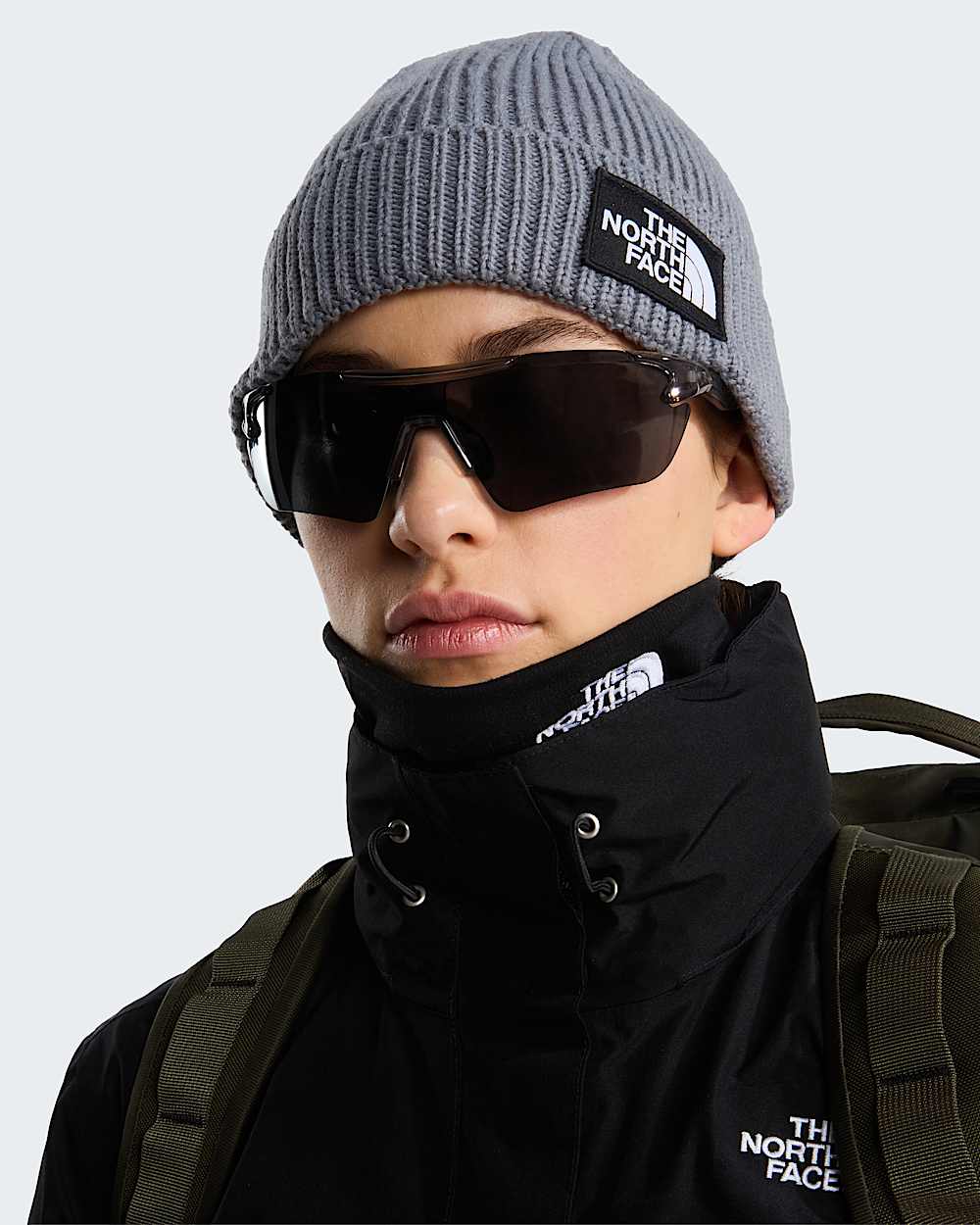 Cuffia logo box midgrey