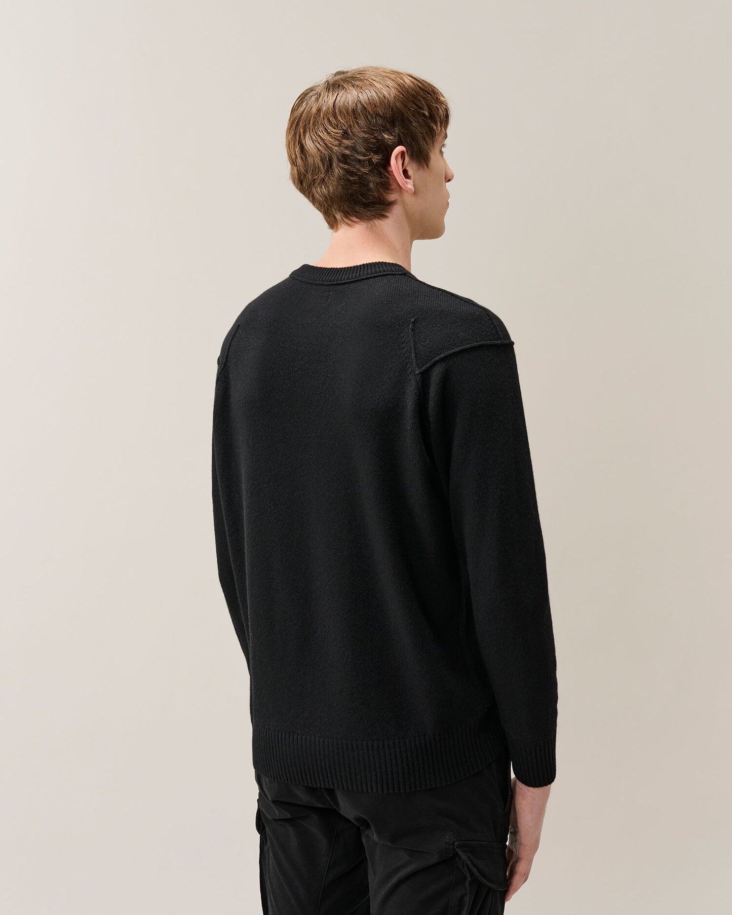 Lambswool GRS crew neck nero