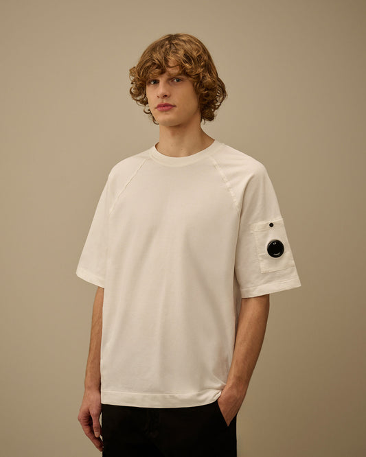 Raglan Lens t-shirt bianca