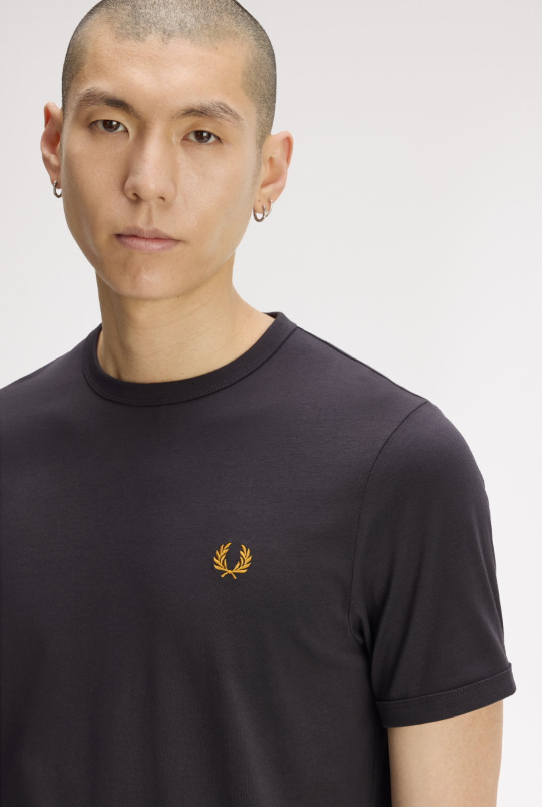 Ringer t-shirt grigia