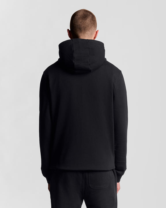 Full zip hoodie nera