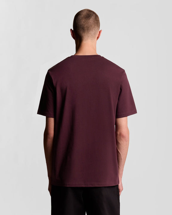 Plain t-shirt burgundy