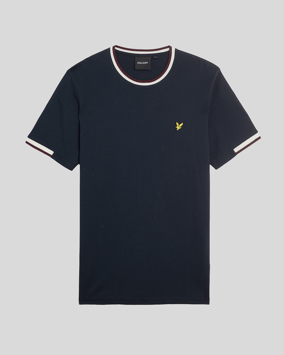 Half tipped t-shirt blu navy