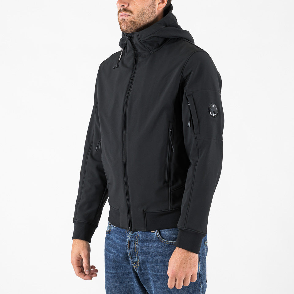 C.P. Shell-R hooded Jacket nero