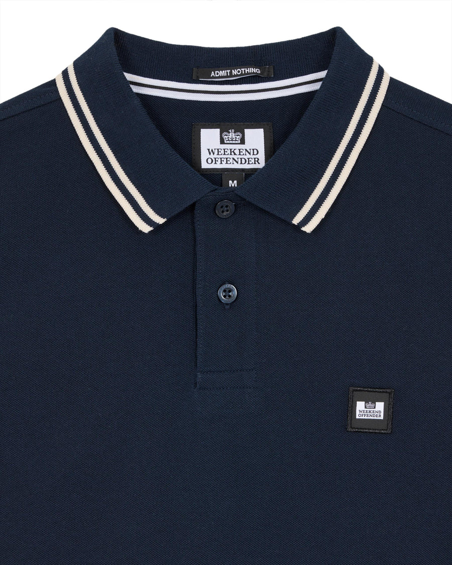 Polo Levanto blu navy/alabastro