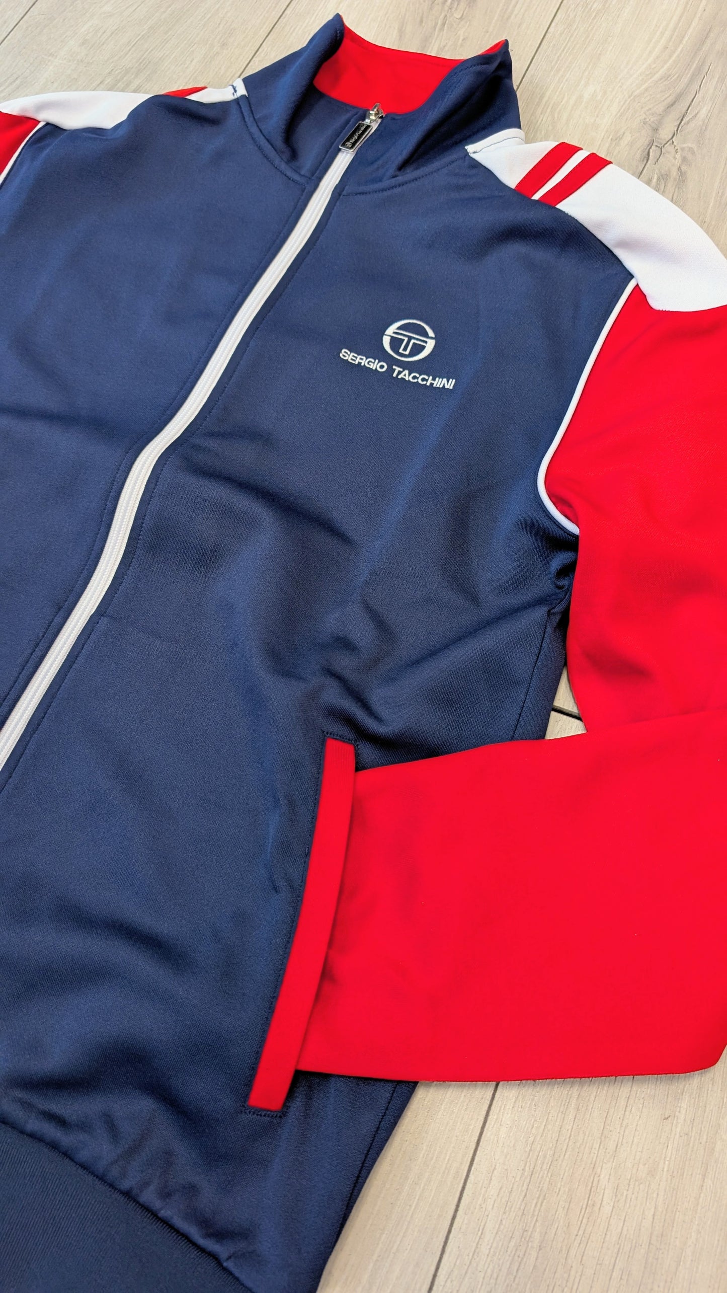 Felpa track top Drive navy blu/White/rosso