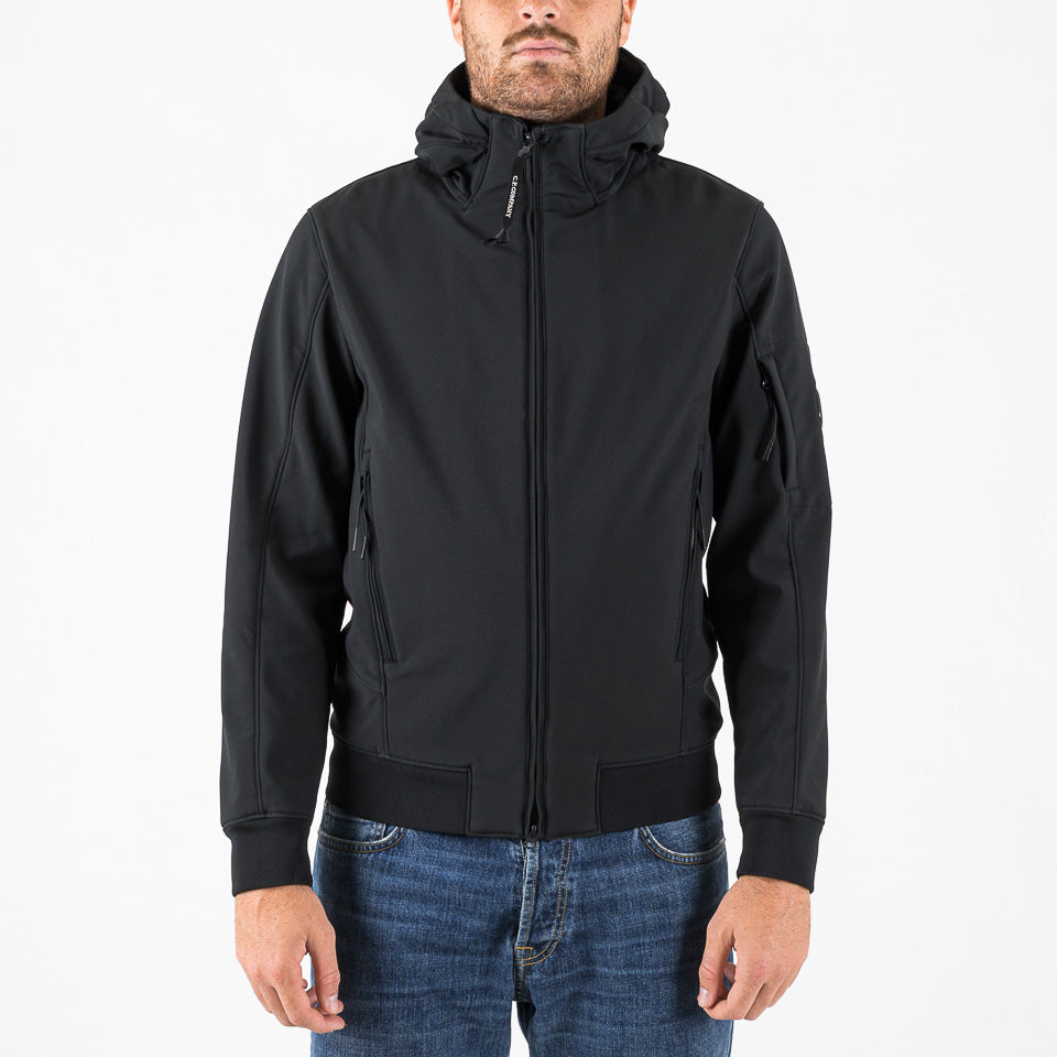 C.P. Shell-R hooded Jacket nero