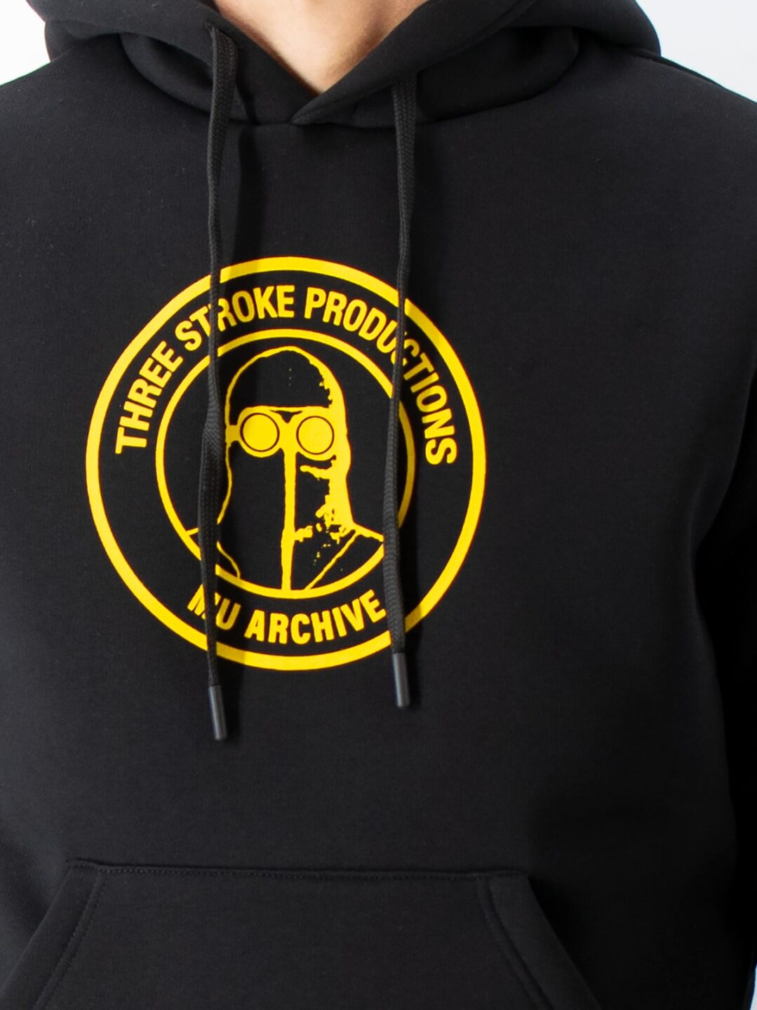 Felpa cappuccio nera archivio MU