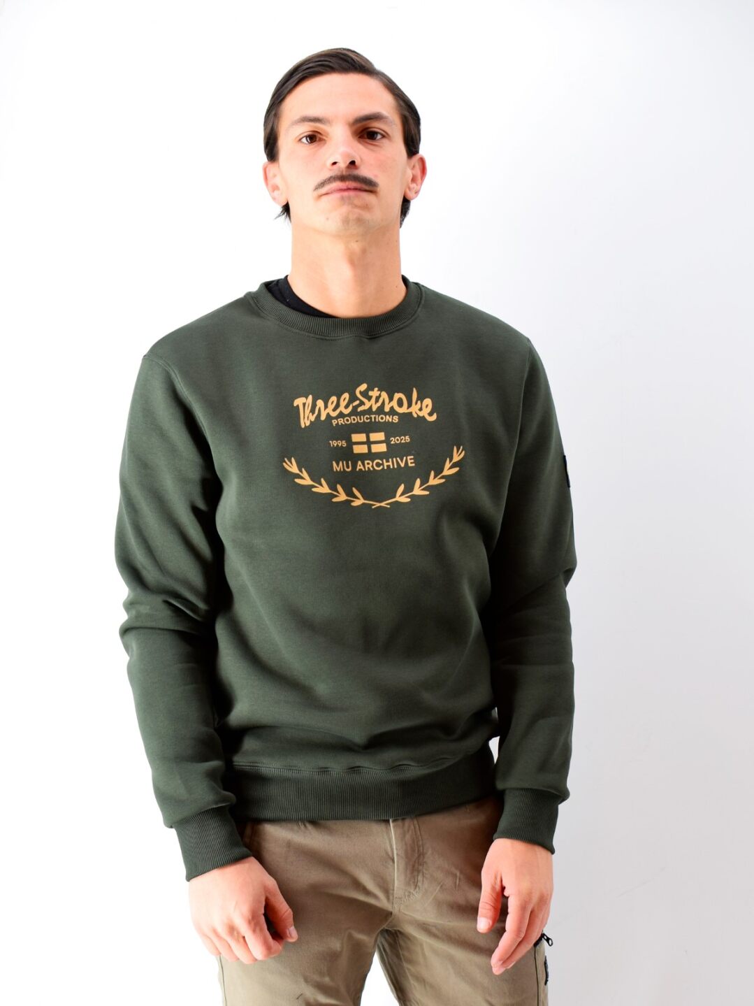 Felpa celebration verde militare