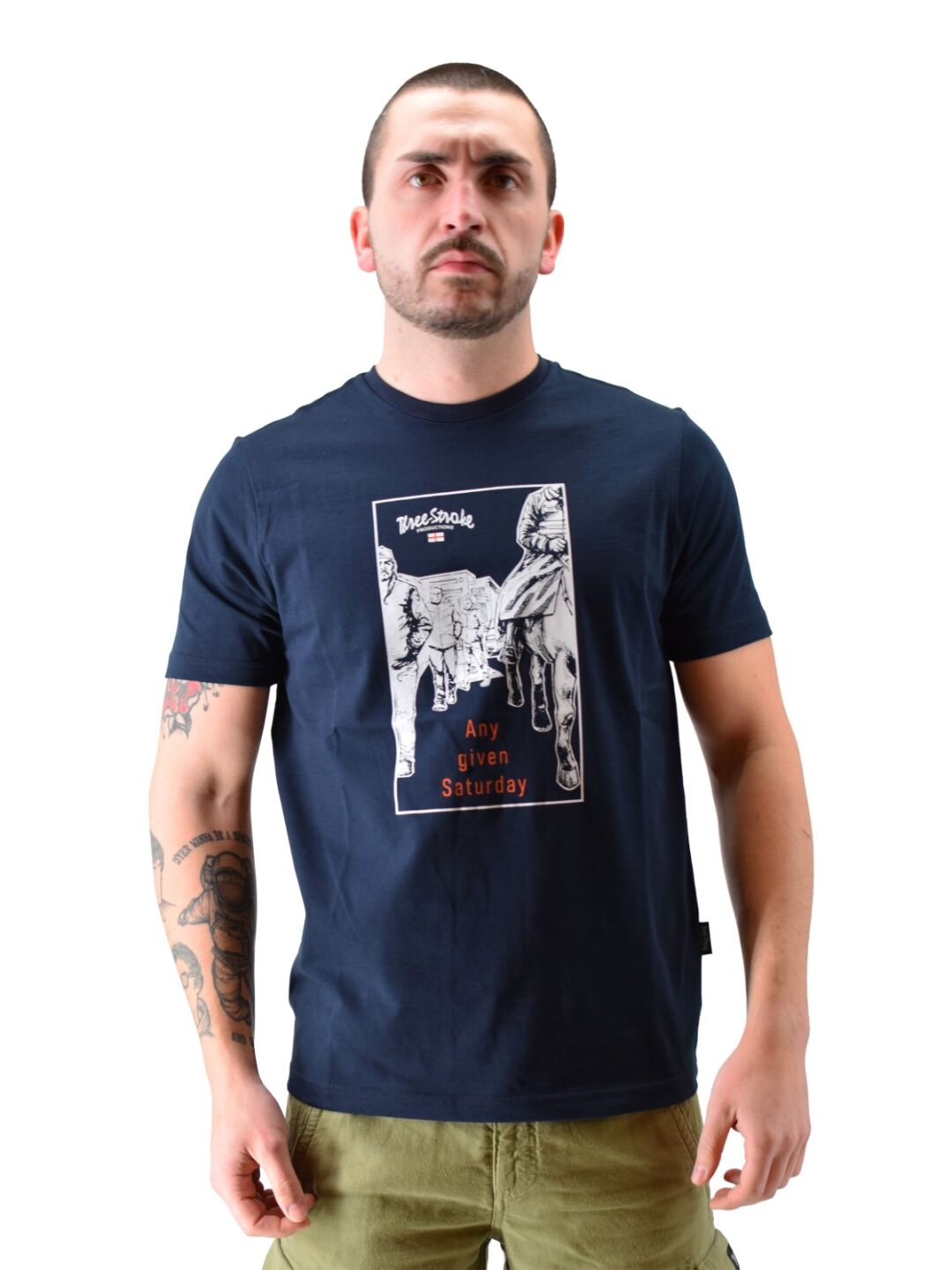 T-shirt ogni maledetto sabato navy