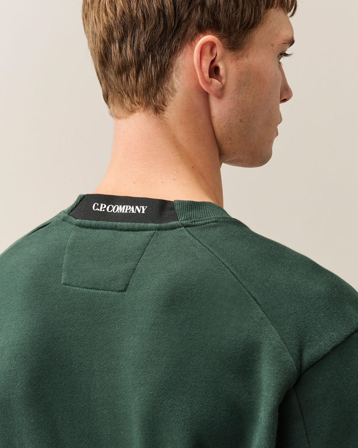 Diagonal raised fleece sweatshirt ponderosa pine