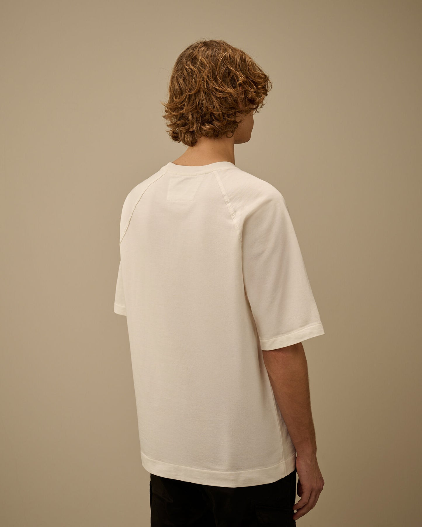 Raglan Lens t-shirt bianca