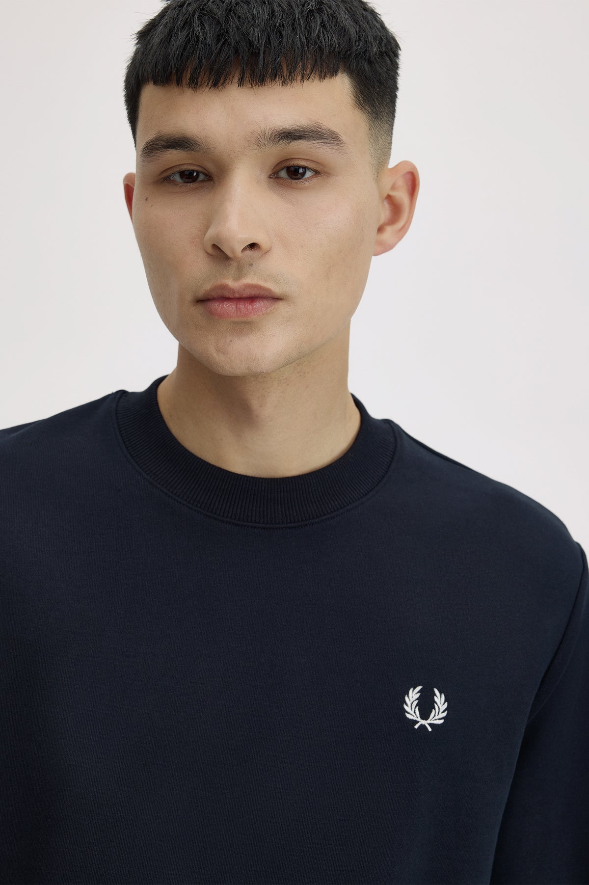Felpa girocollo navy