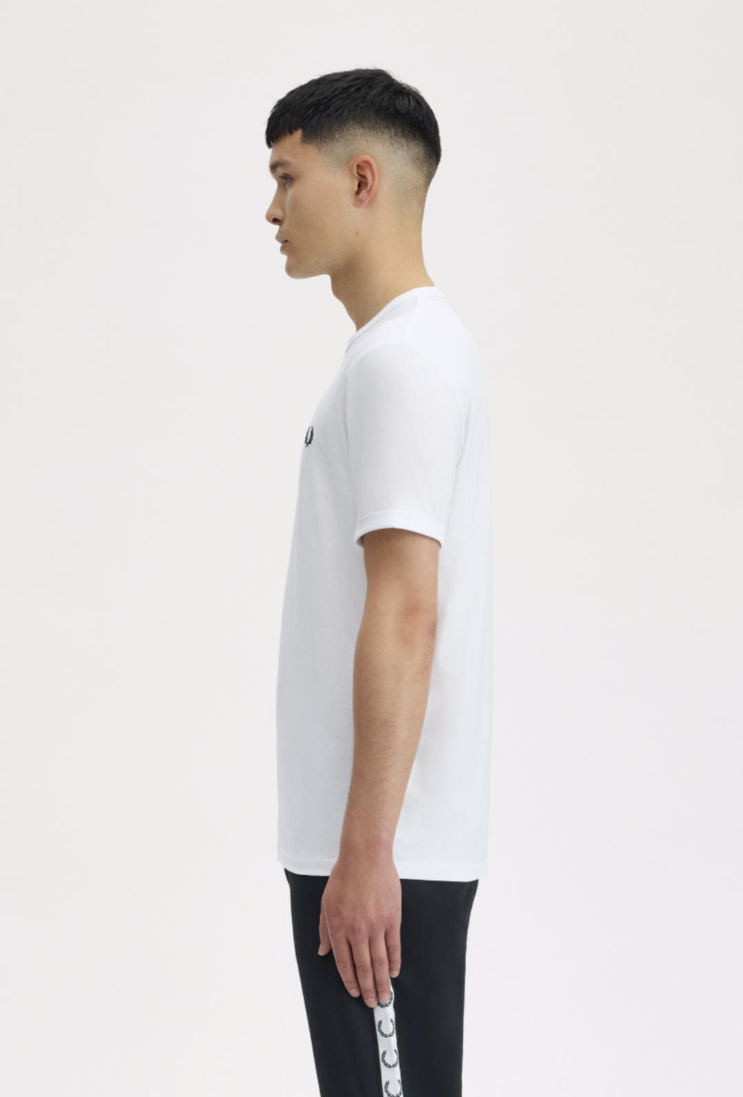 Ringer t-shirt bianca