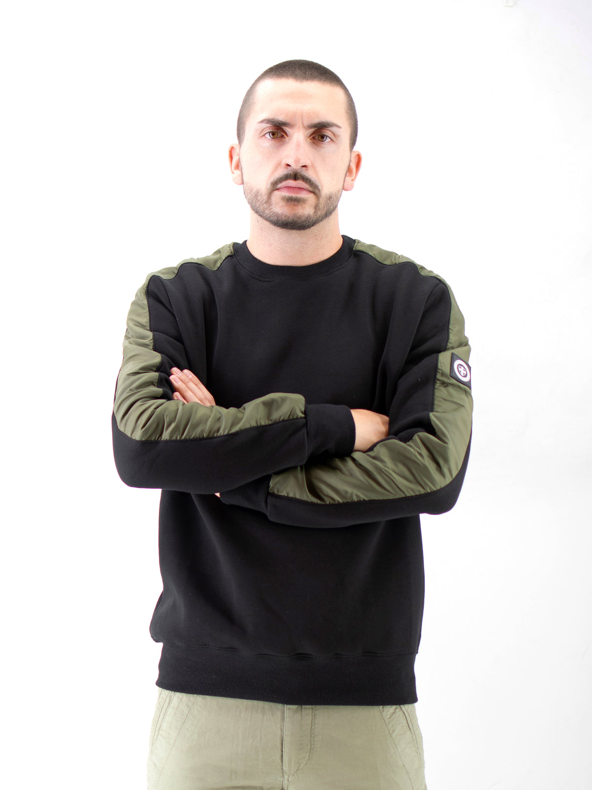 Felpa Uniform girocollo nera