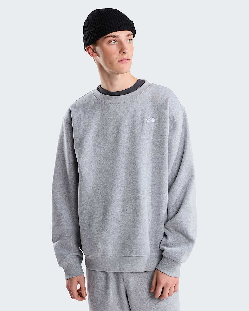 Felpa girocollo simple dome grigia