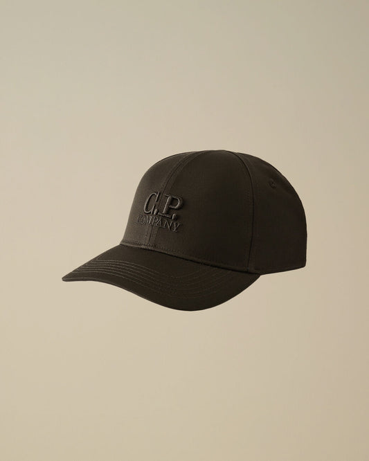 Gabardine Baseball cap nero