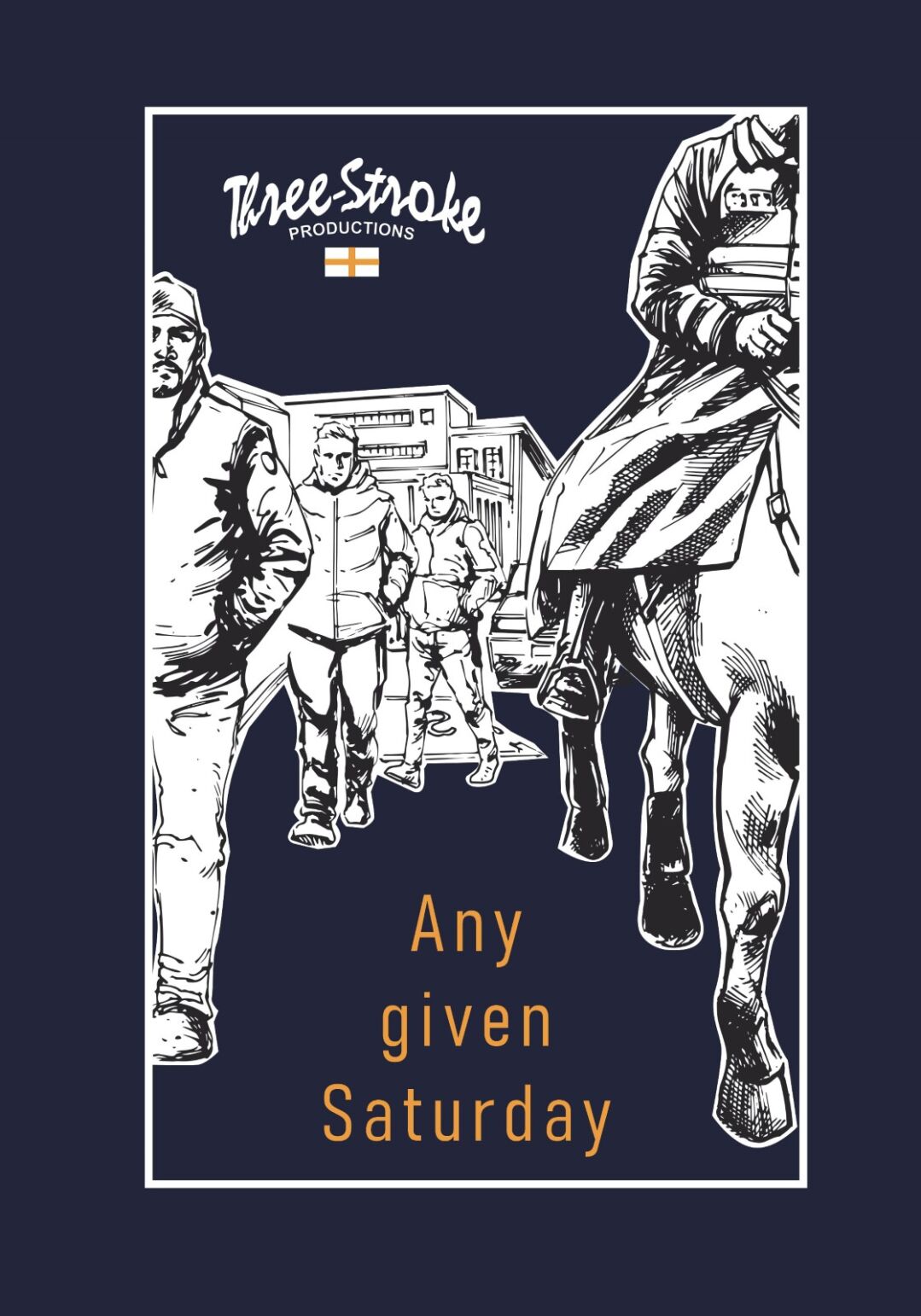 T-shirt ogni maledetto sabato navy