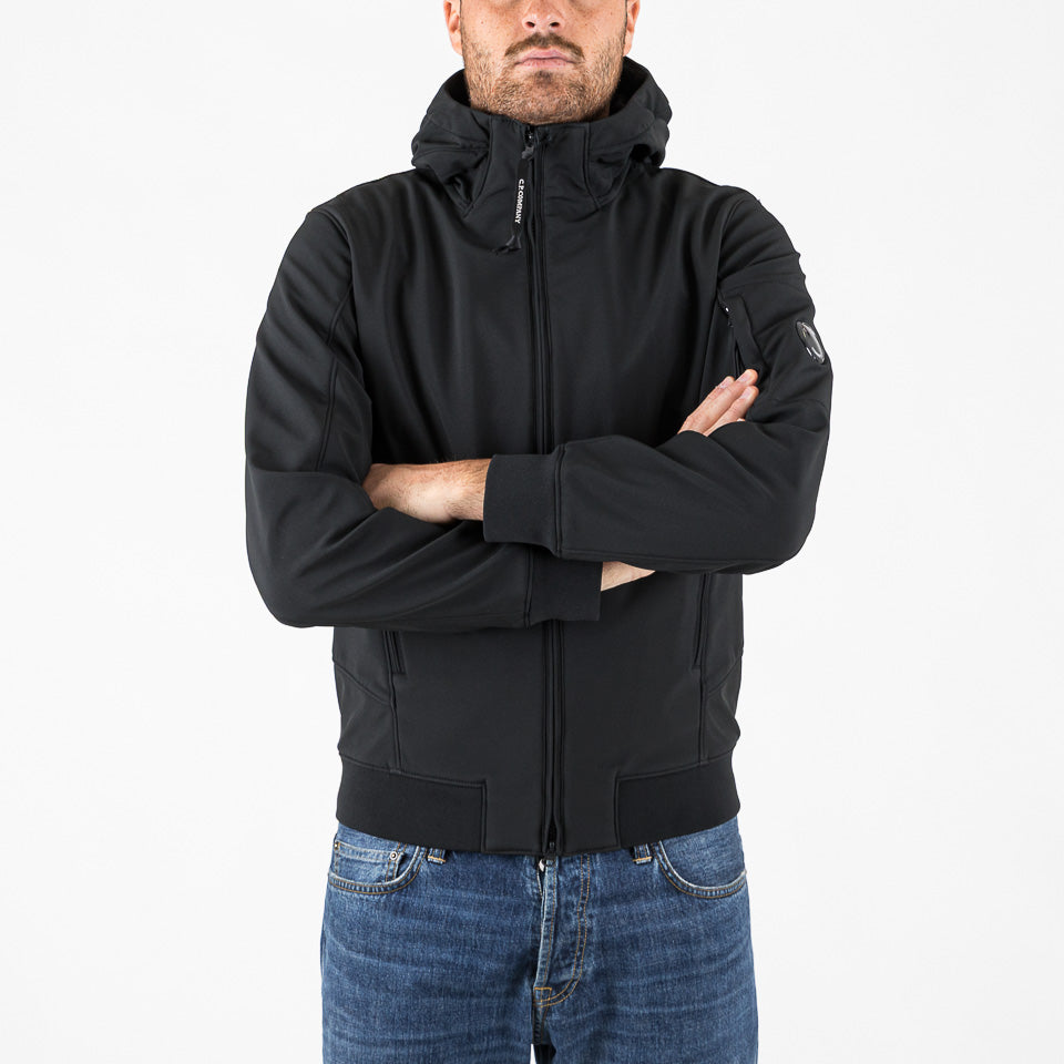 C.P. Shell-R hooded Jacket nero