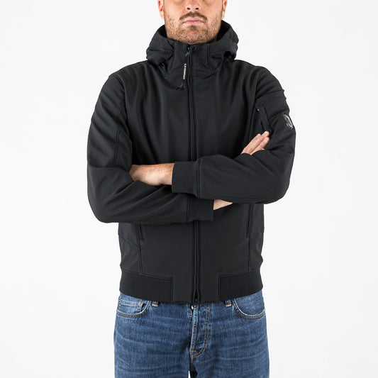 C.P. Shell-R hooded Jacket nero