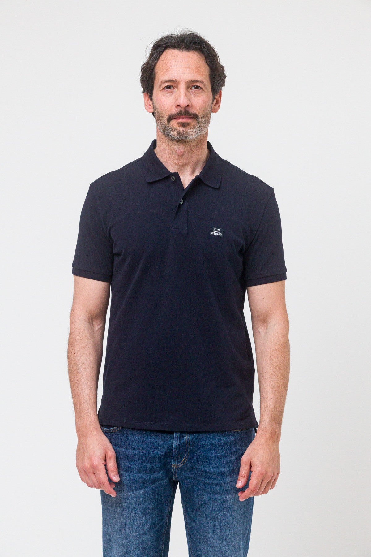 Stertch Piquet polo shirt blu navy