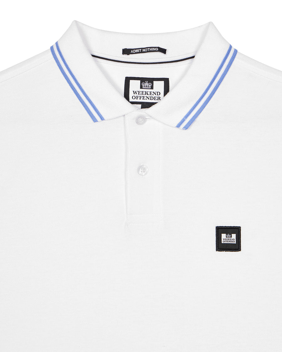 Polo Levanto bianco/celeste
