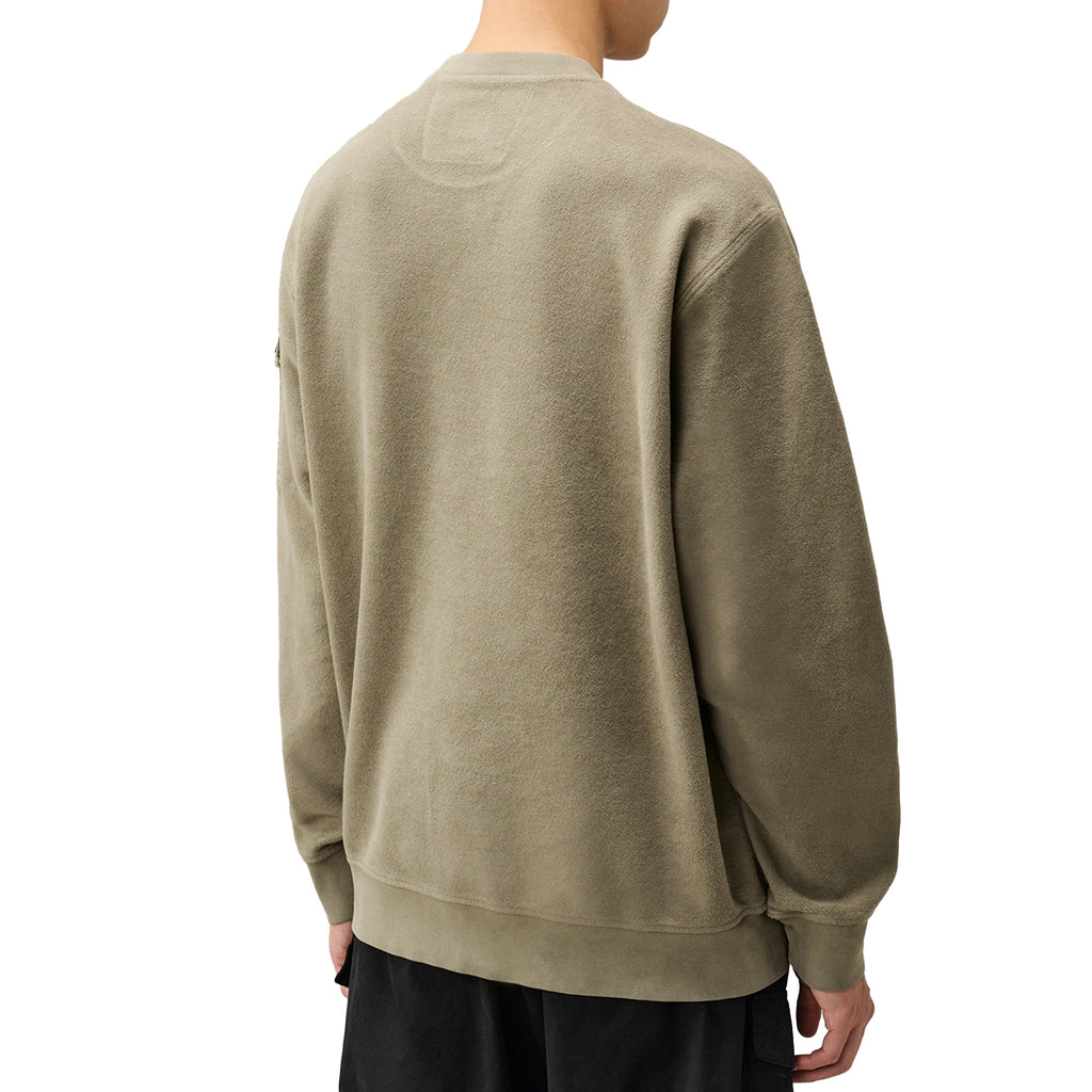 Brushed and Emerized Diagonal sweatshirt fallen rock