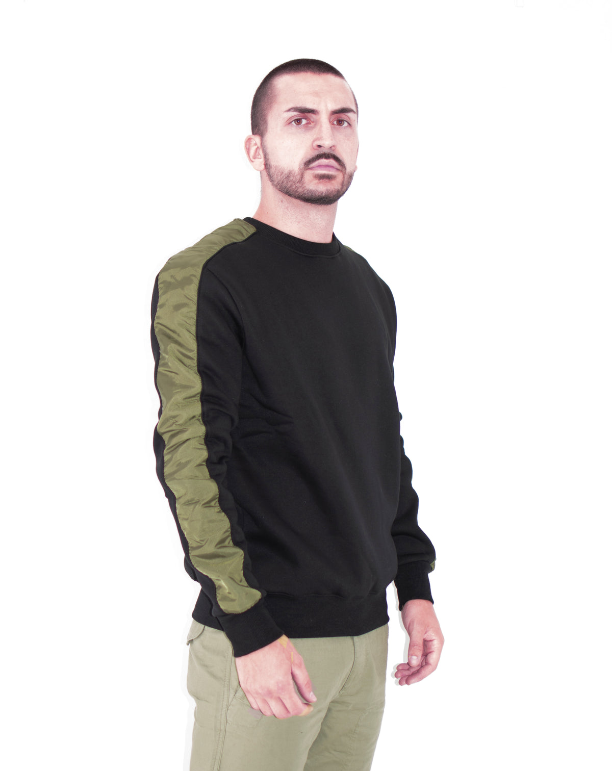 Felpa Uniform girocollo nera
