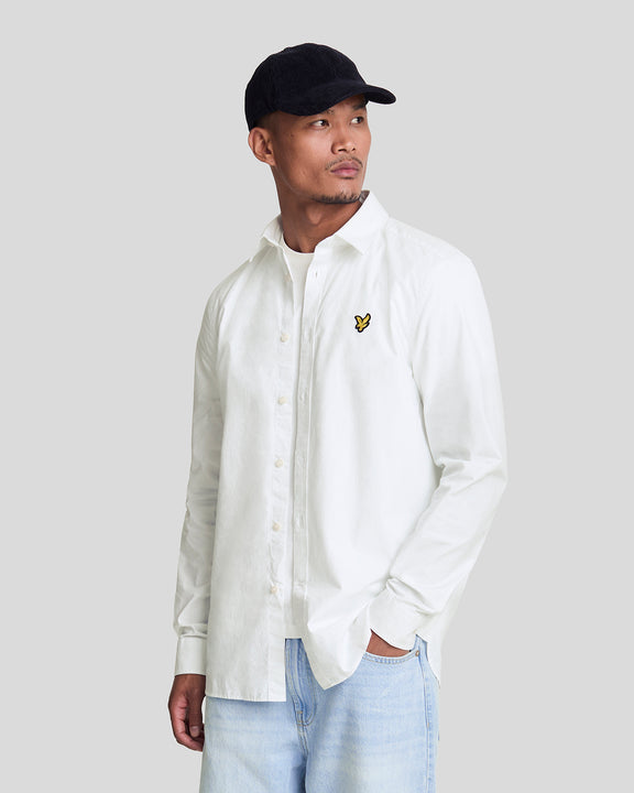 Camicia cotone popelin bianca