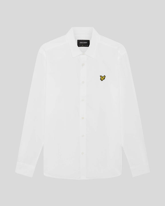 Camicia cotone popelin bianca