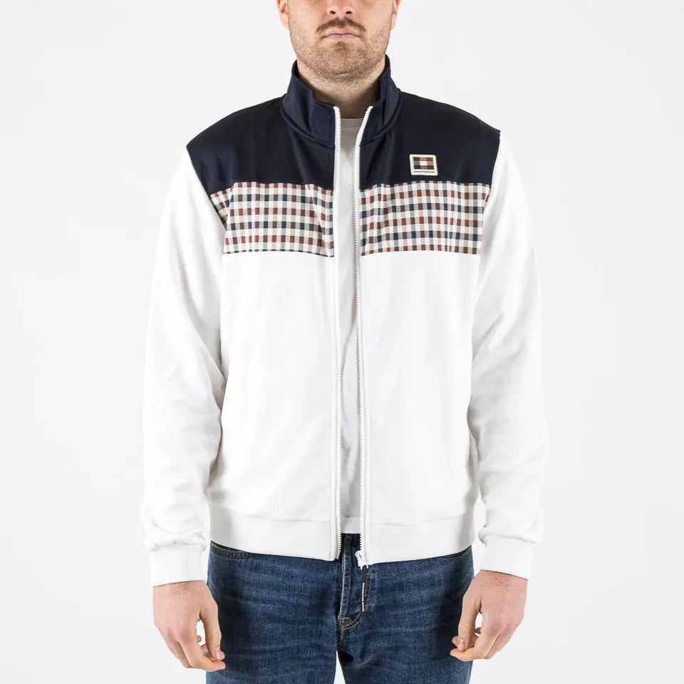 Stripes track top navy