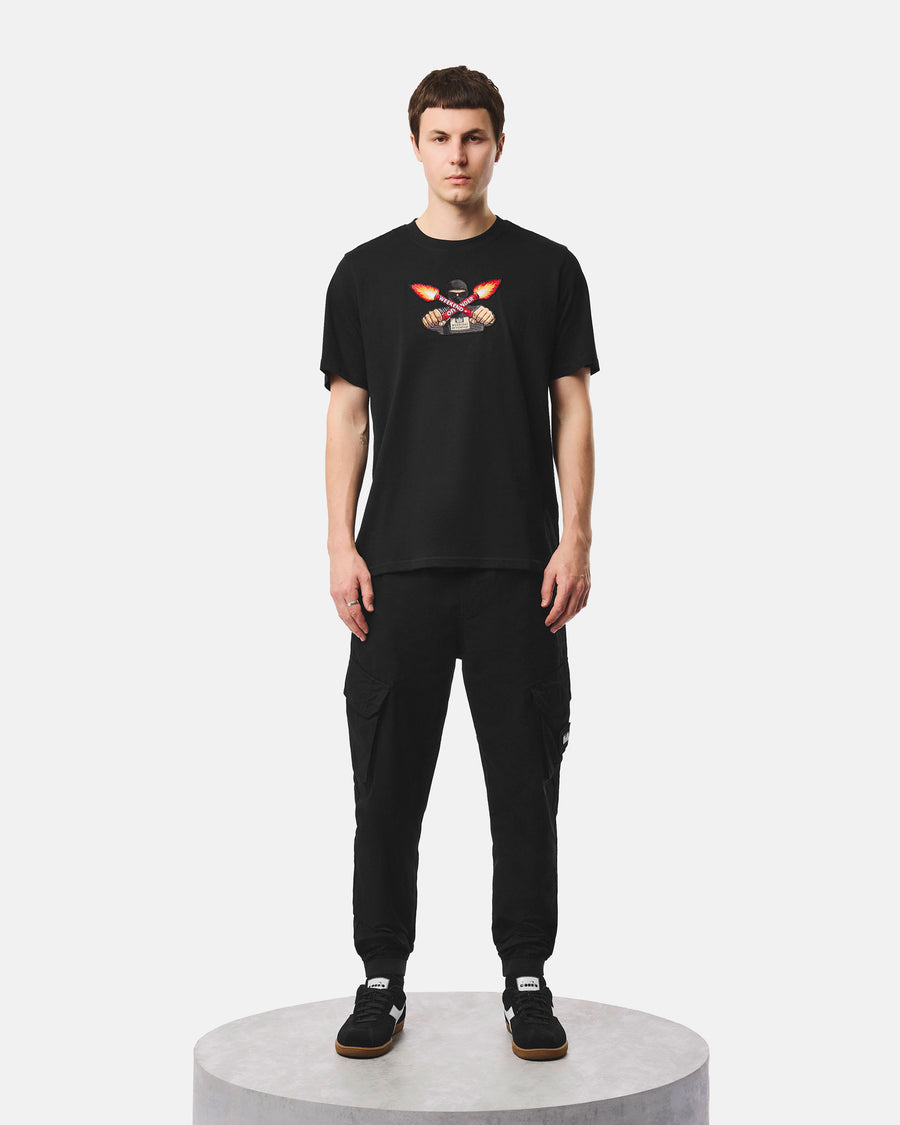 T-shirt Fulgar nera