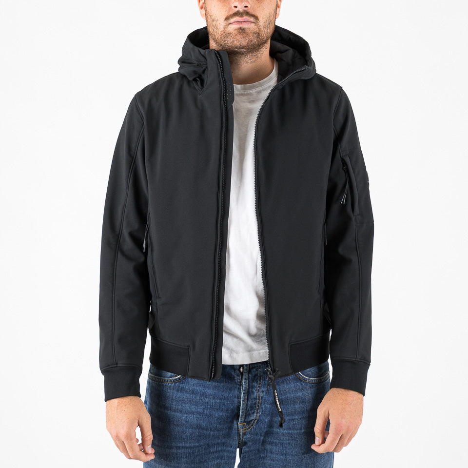 C.P. Shell-R hooded Jacket nero