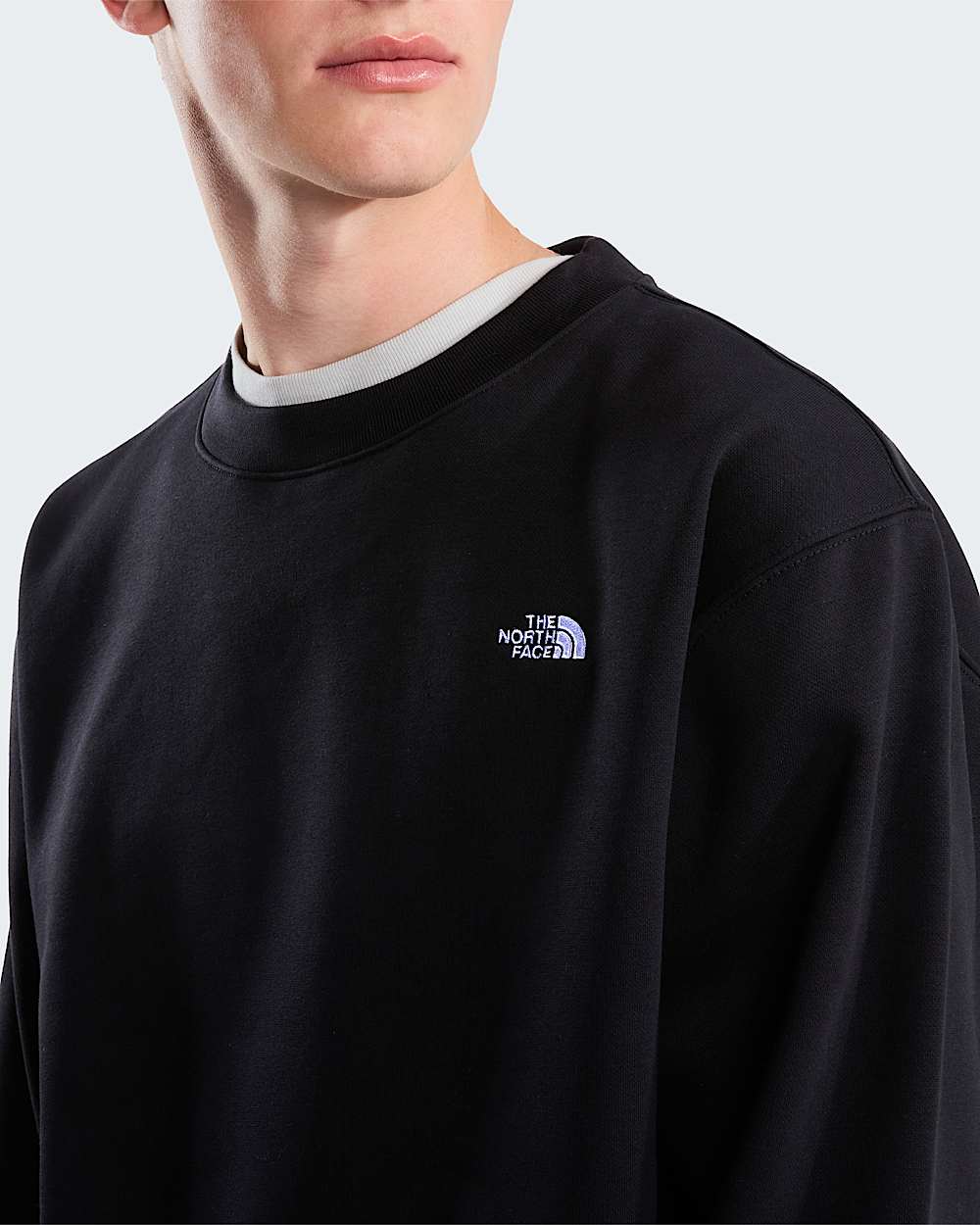 Felpa girocollo simple dome nera