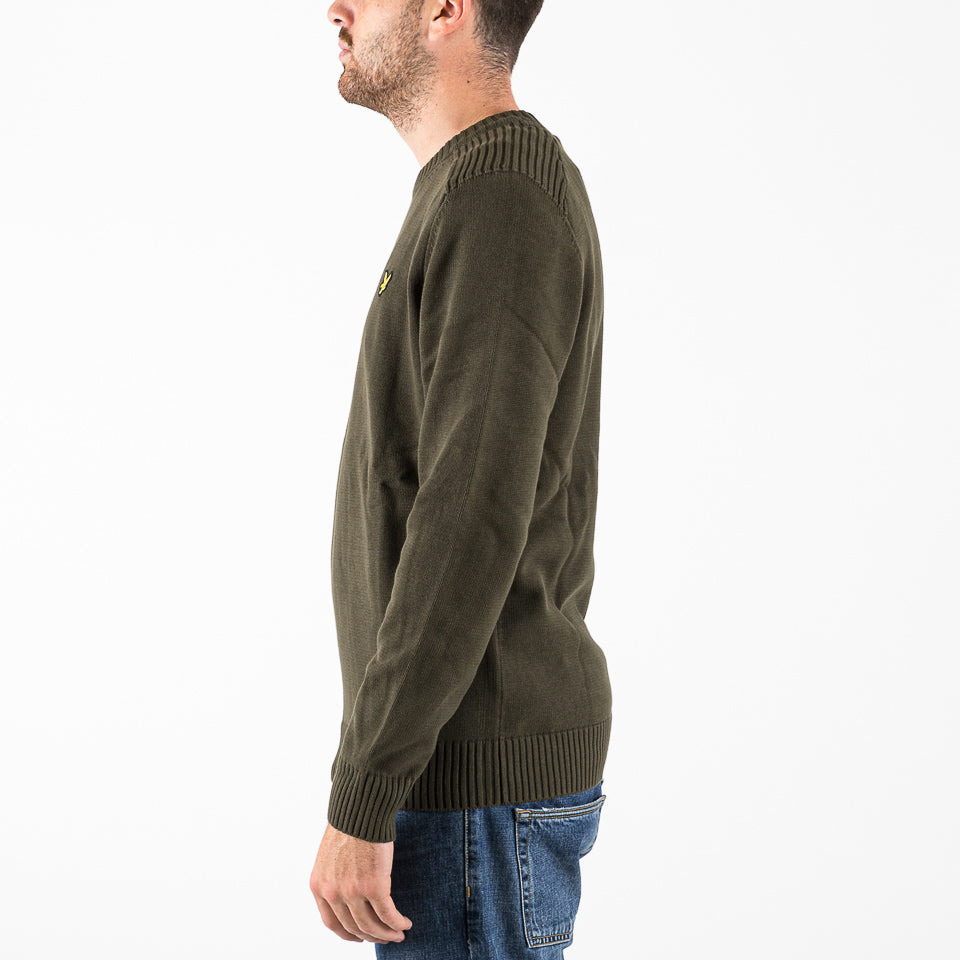 Maglione Shoulder detail jumper verde militare