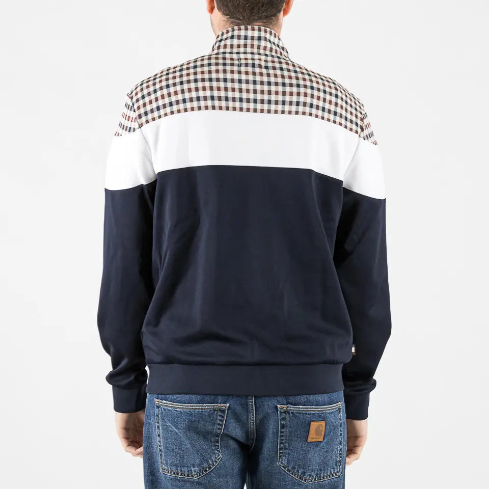 Shoulder track top navy