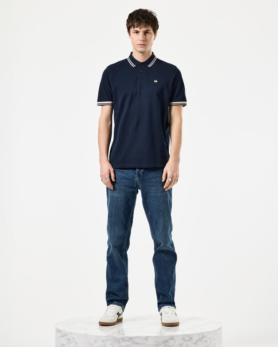 Polo Levanto blu navy/alabastro