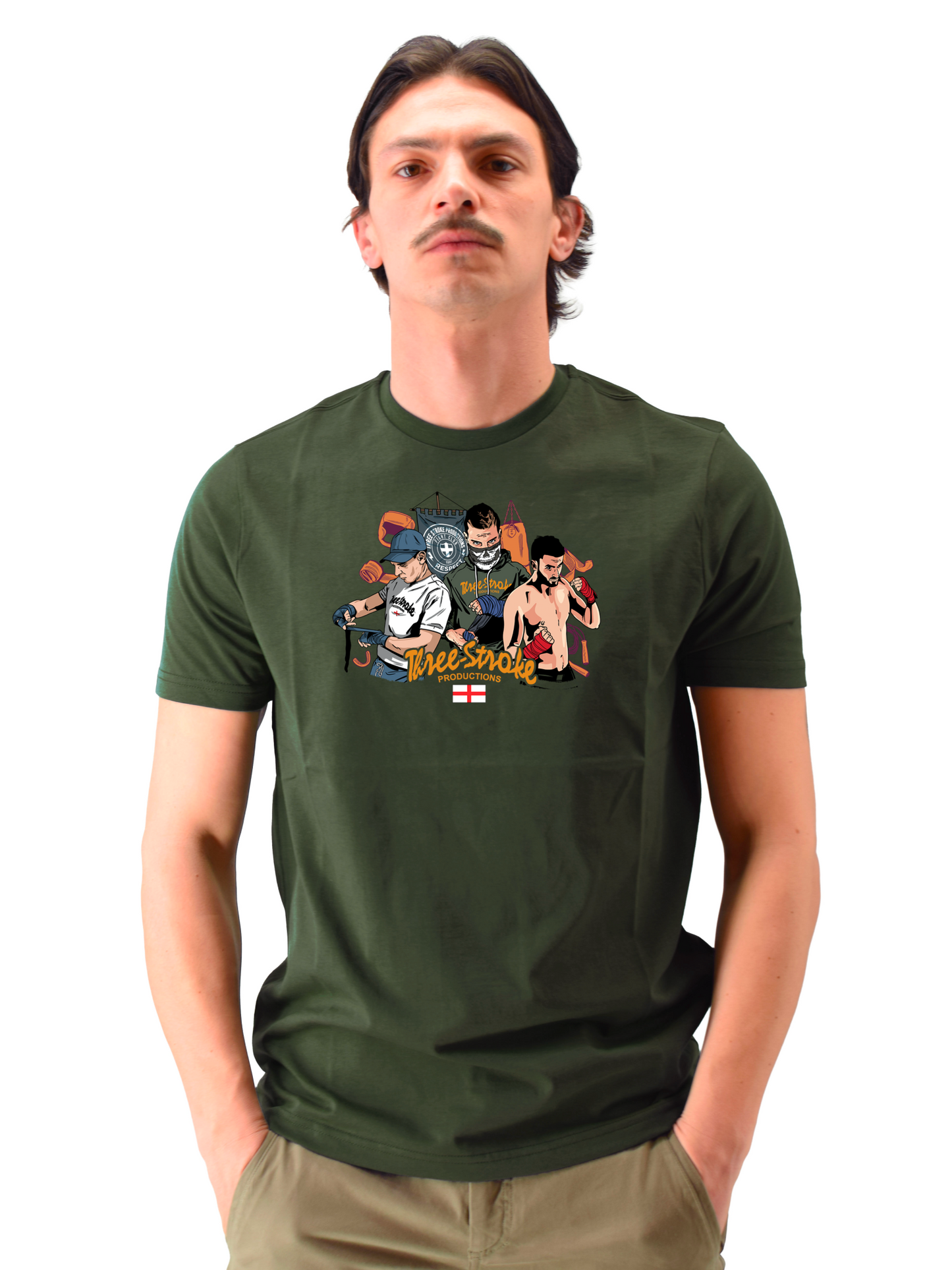 T-shirt Fight club olive