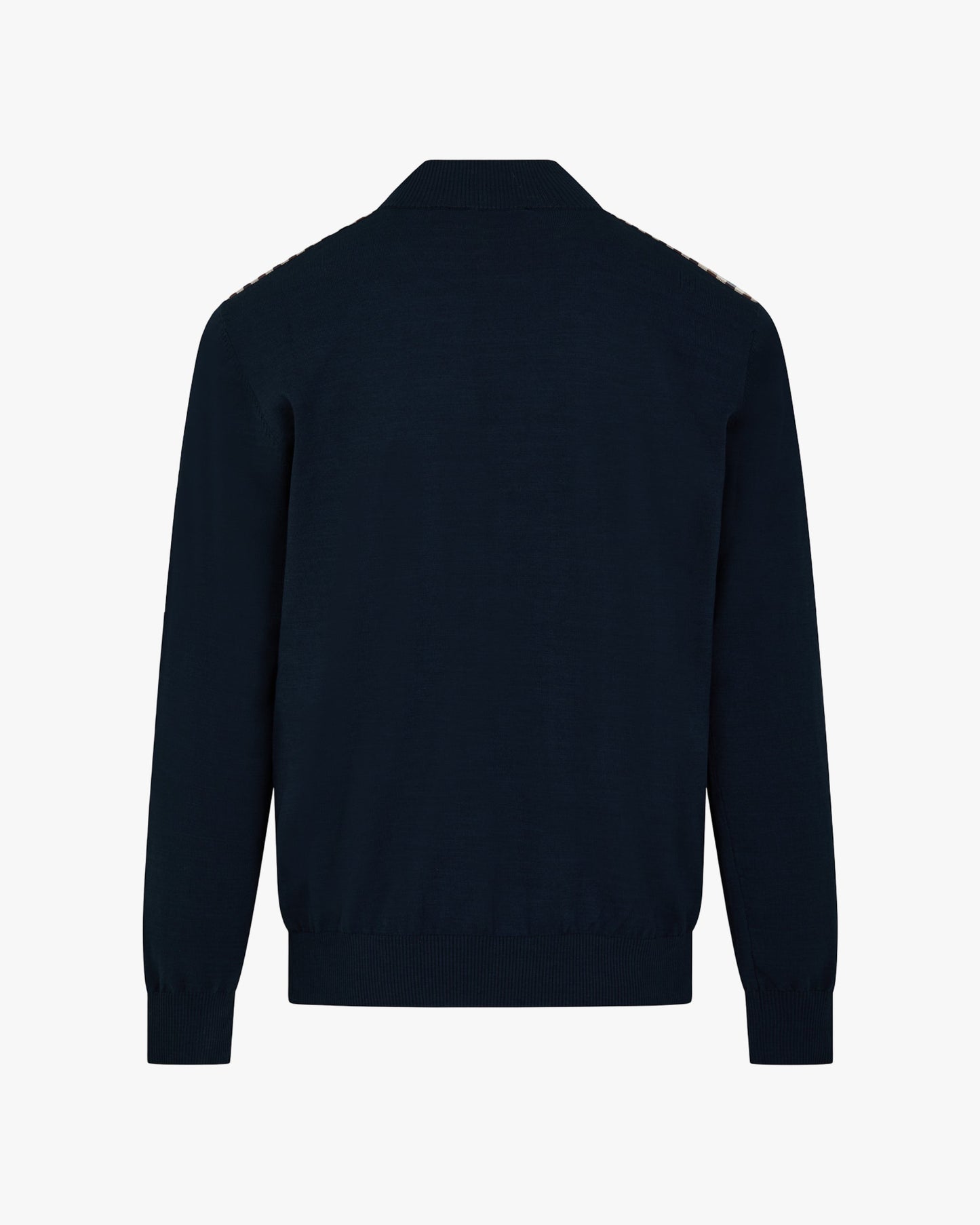 Lamina pocket mock neck