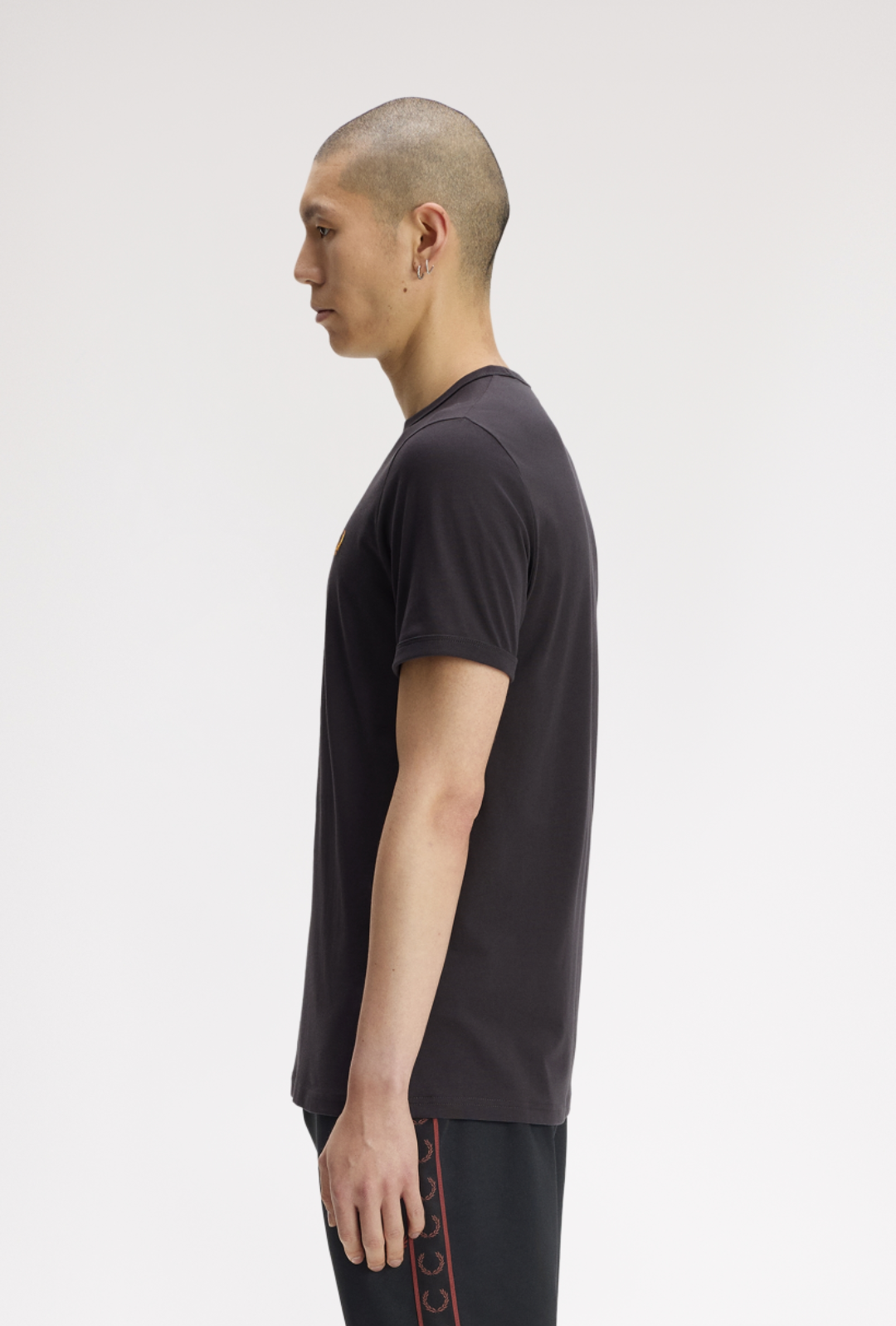 Ringer t-shirt grigia