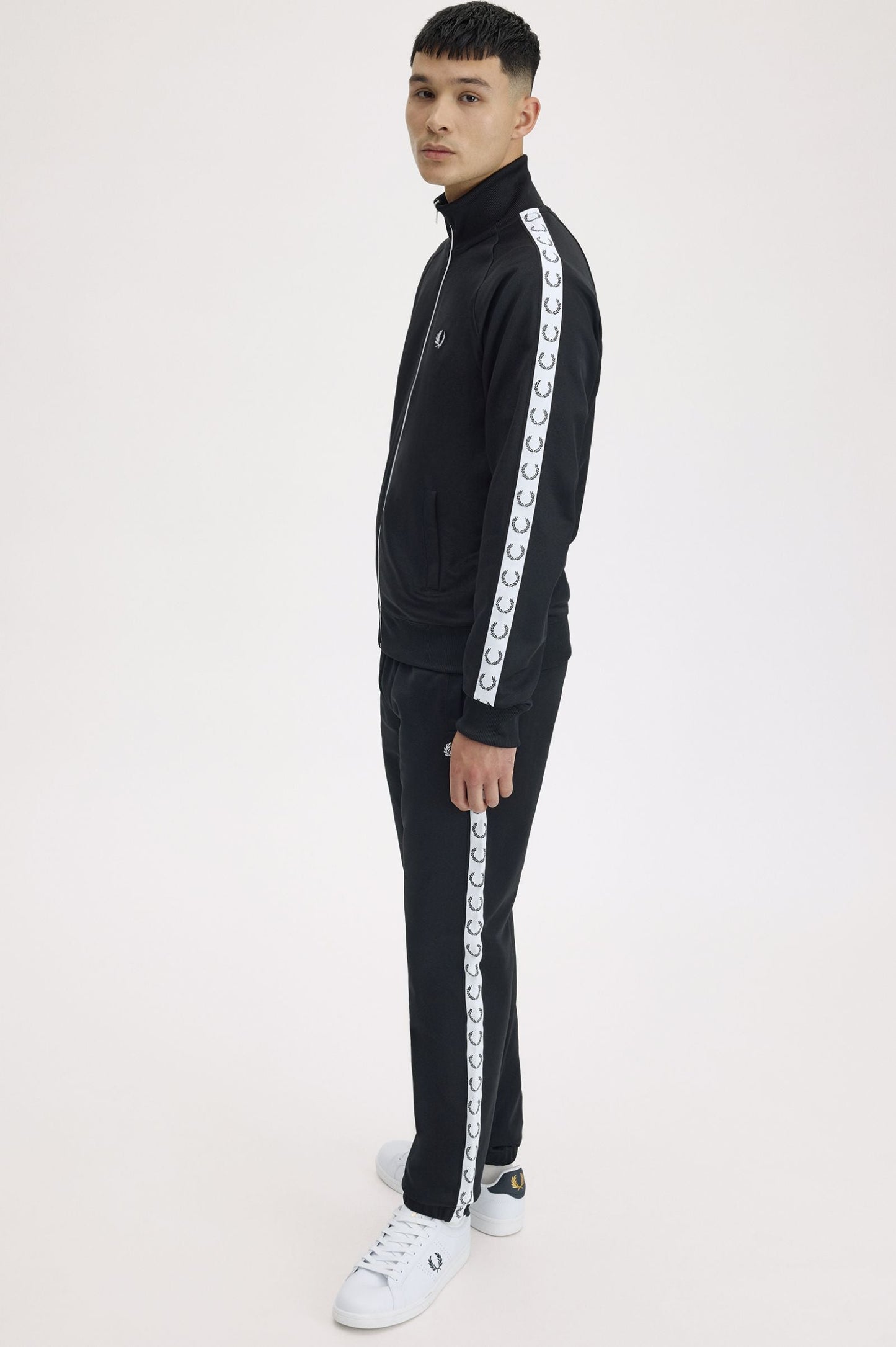 Taped track Jacket nera