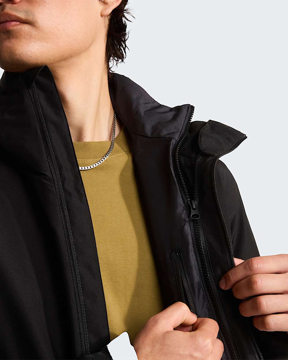 Carto mono triclimate hooded jacket nera