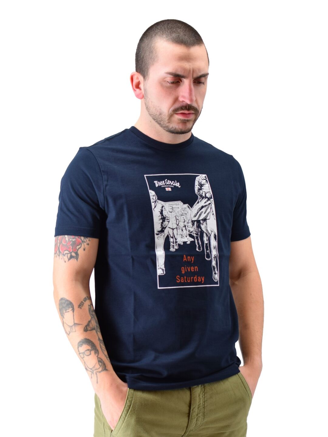 T-shirt ogni maledetto sabato navy